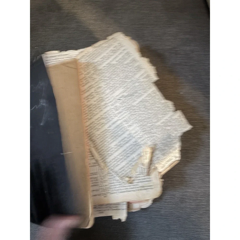Antique Holy Bible Red Letter International Bible Press Epherma Junk Journal